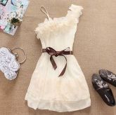 Vestido Fofo Off white
