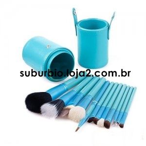 Pincéis 12 Peças - Azul